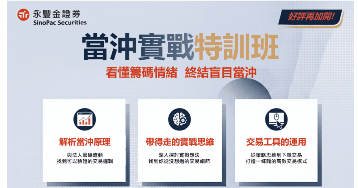 2/24【當沖實戰特訓班】高手不願公開的當沖心法 | 限額報名！